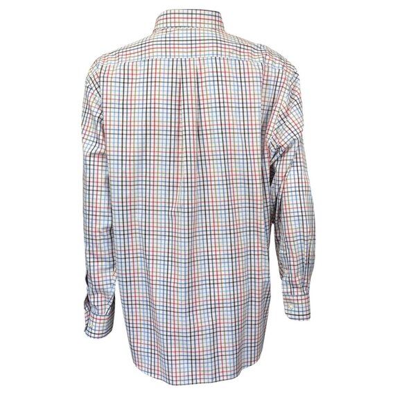 Roundtree & Yorke Gold Label Mens XXL Non-Iron Plaid Button-Down Shirt Cotton - Picture 2 of 5